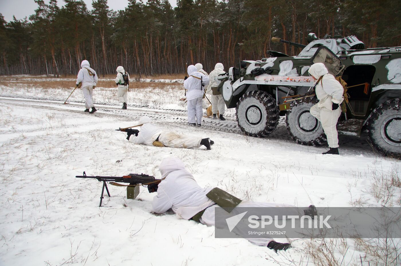 Engineering squadron on the demarcation line in Lugansk