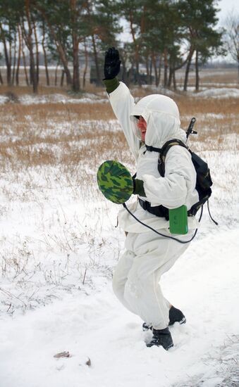 Engineering squadron on the demarcation line in Lugansk