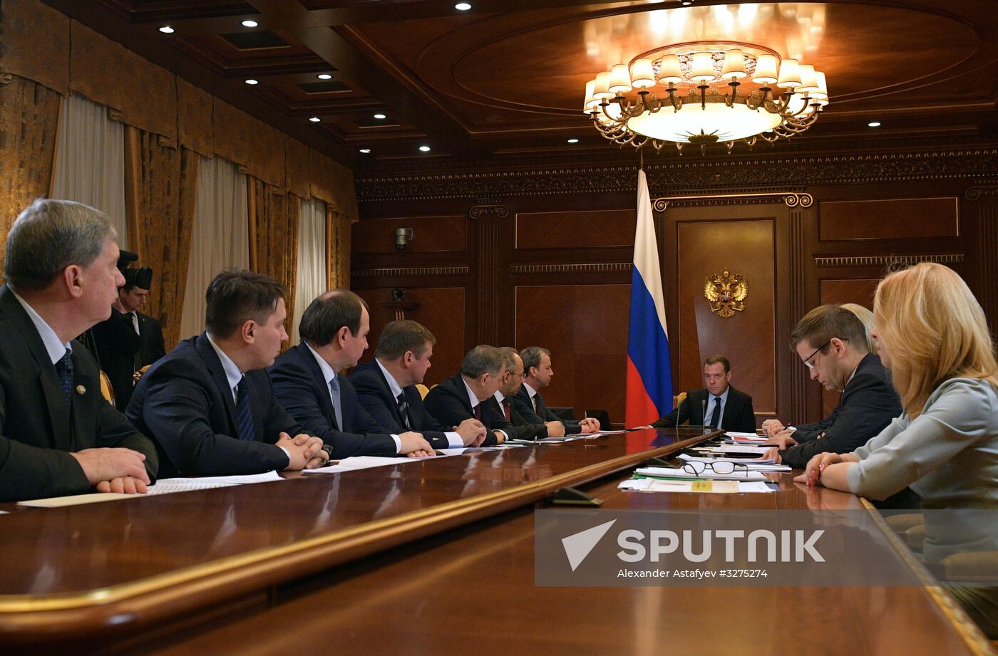 Prime Minister Dmitry Medvedev holds meeting in Gorky