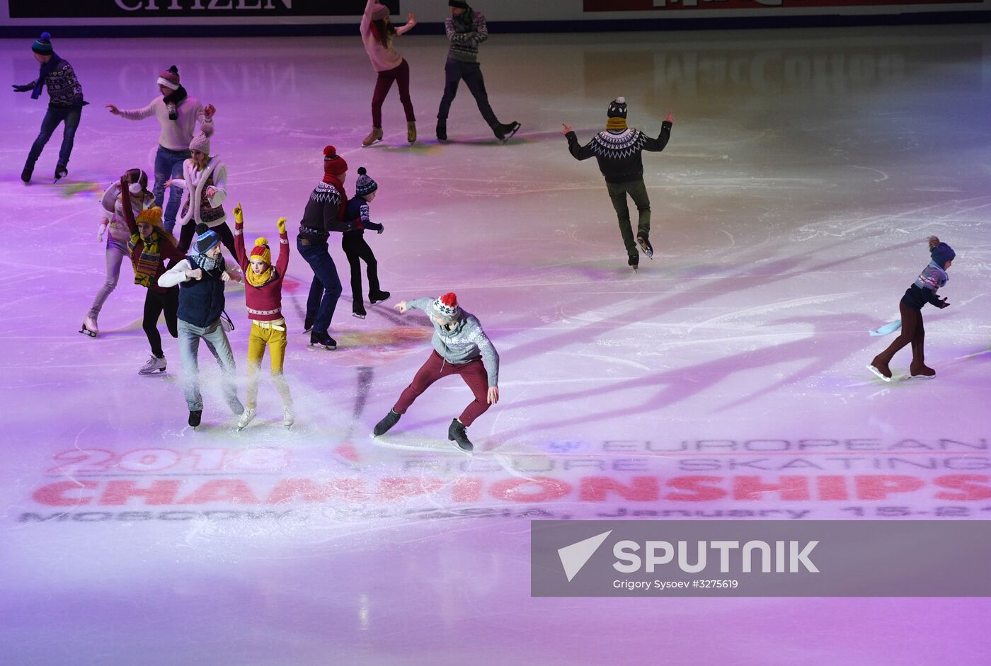 Opening ceremony of European Figure Skating Championships