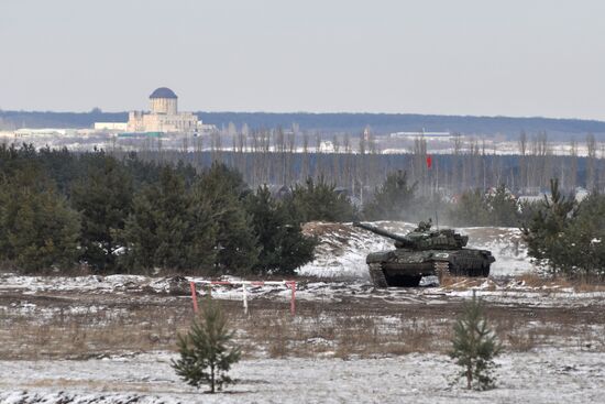 Preliminary round of Tank Biathlon in Voronezh Region