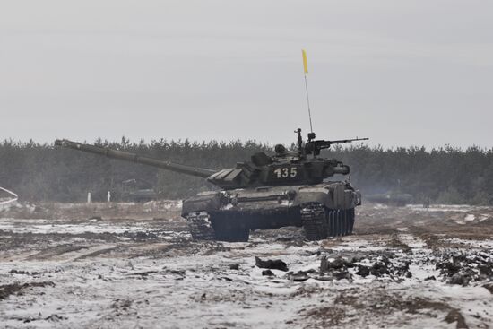 Tank Biathlon competition's first preliminary round in Voronezh Region