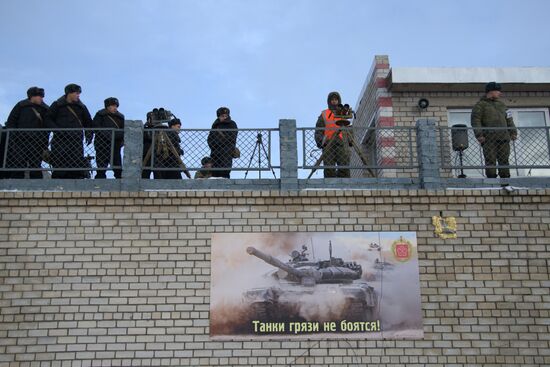 Preliminary round of Tank Biathlon in Voronezh Region
