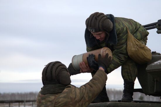 Tank Biathlon competition's first preliminary round in Voronezh Region
