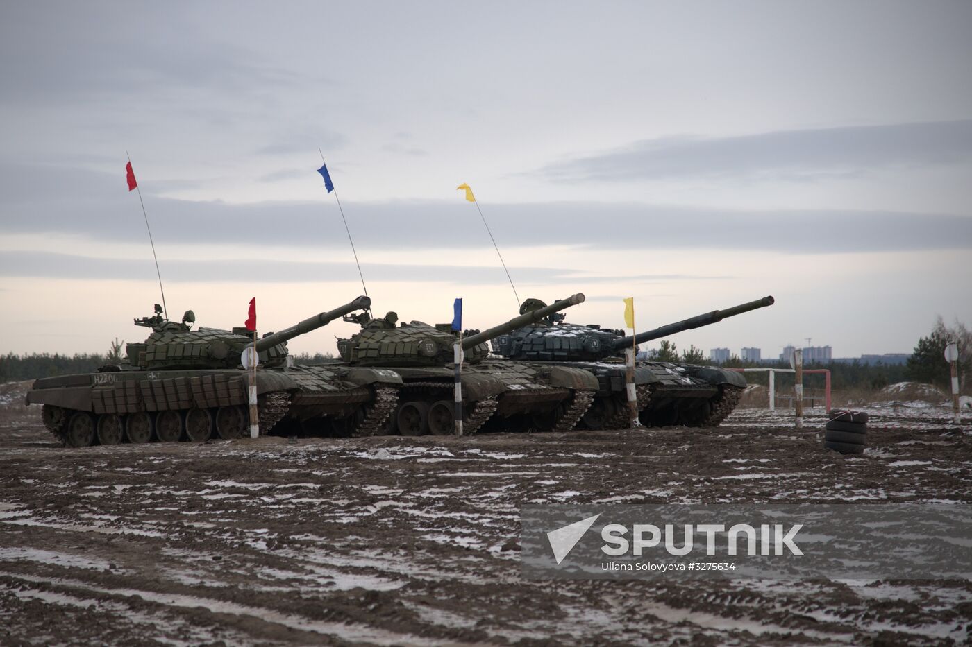 Preliminary round of Tank Biathlon in Voronezh Region