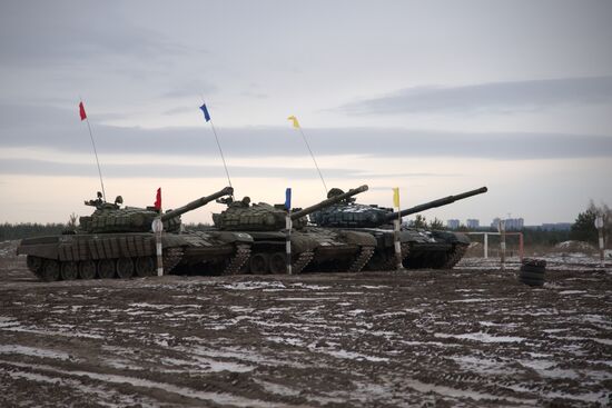 Preliminary round of Tank Biathlon in Voronezh Region