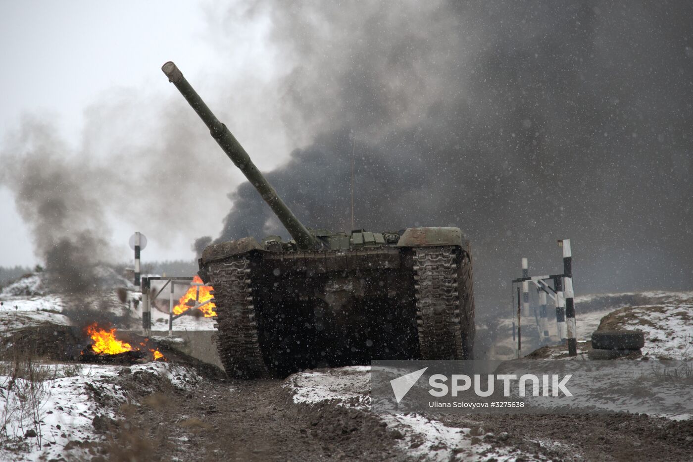 Tank Biathlon competition's first preliminary round in Voronezh Region