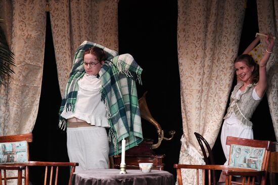 Run-through of play The Morality of Mrs. Dulska at Nikitsky Gate Theater
