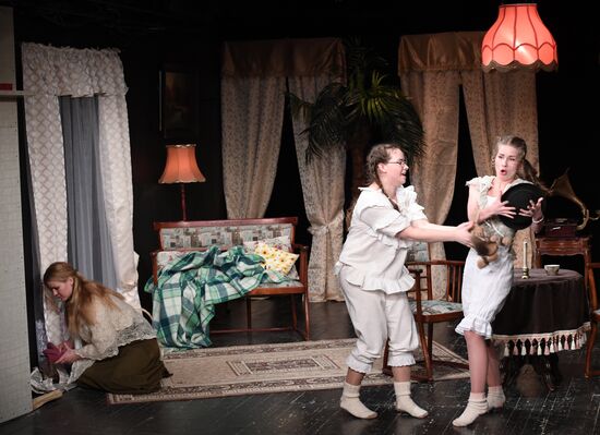 Run-through of play The Morality of Mrs. Dulska at Nikitsky Gate Theater