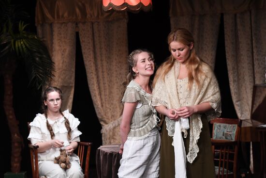 Run-through of play The Morality of Mrs. Dulska at Nikitsky Gate Theater