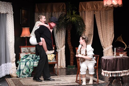 Run-through of play The Morality of Mrs. Dulska at Nikitsky Gate Theater