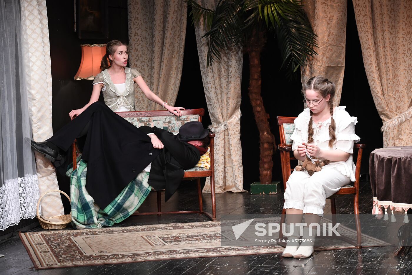 Run-through of play The Morality of Mrs. Dulska at Nikitsky Gate Theater