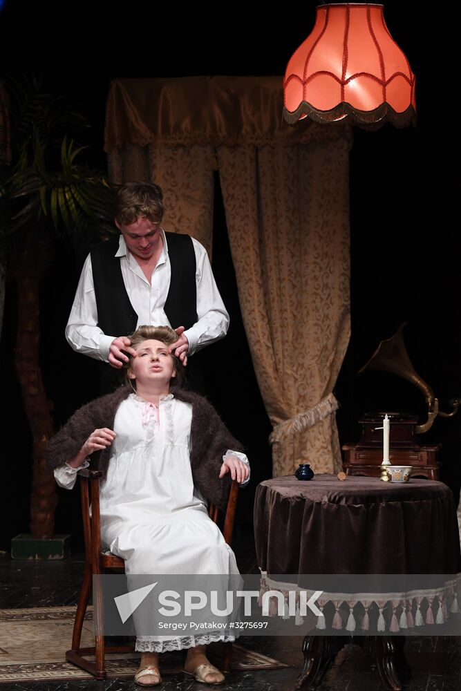 Run-through of play The Morality of Mrs. Dulska at Nikitsky Gate Theater