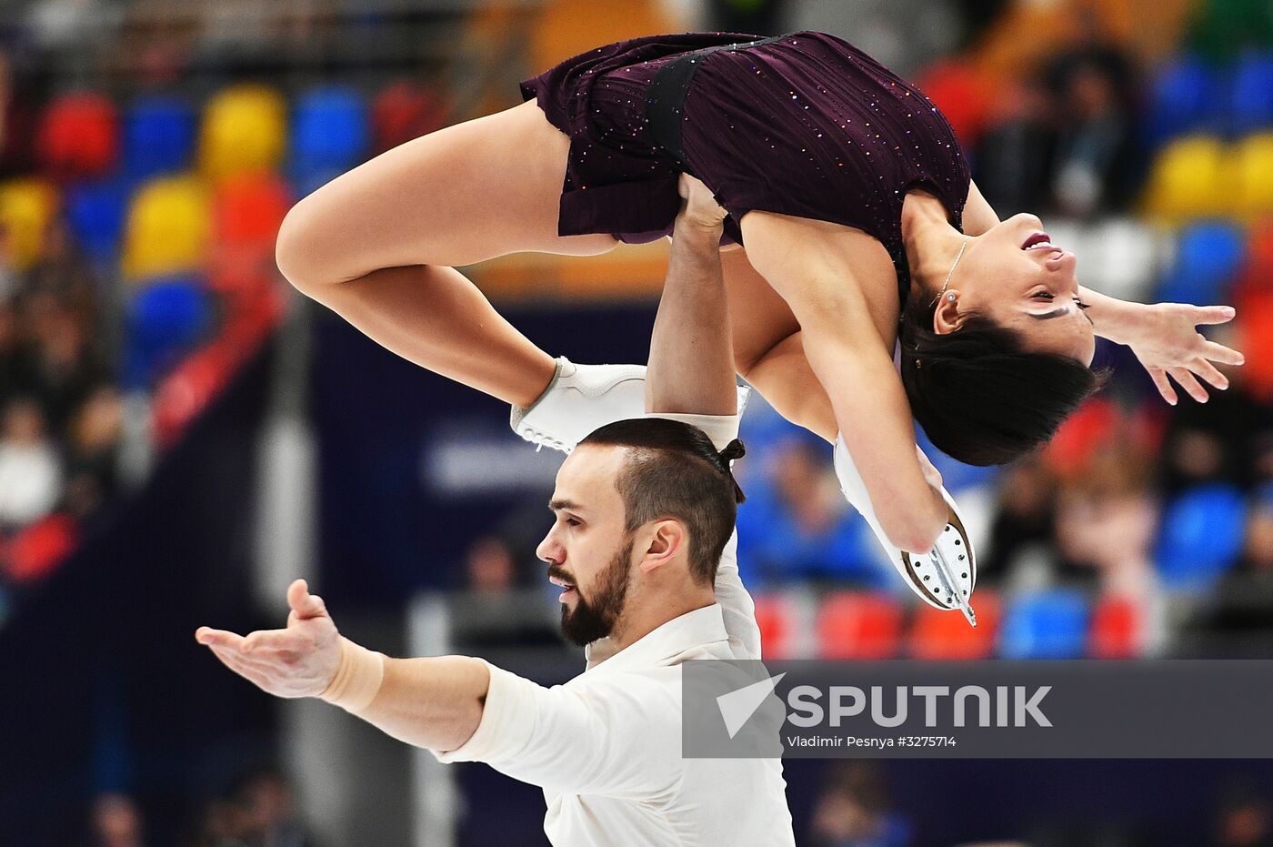 European Figure Skating Championships. Pairs' short program