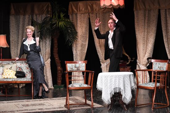 Run-through of play The Morality of Mrs. Dulska at Nikitsky Gate Theater