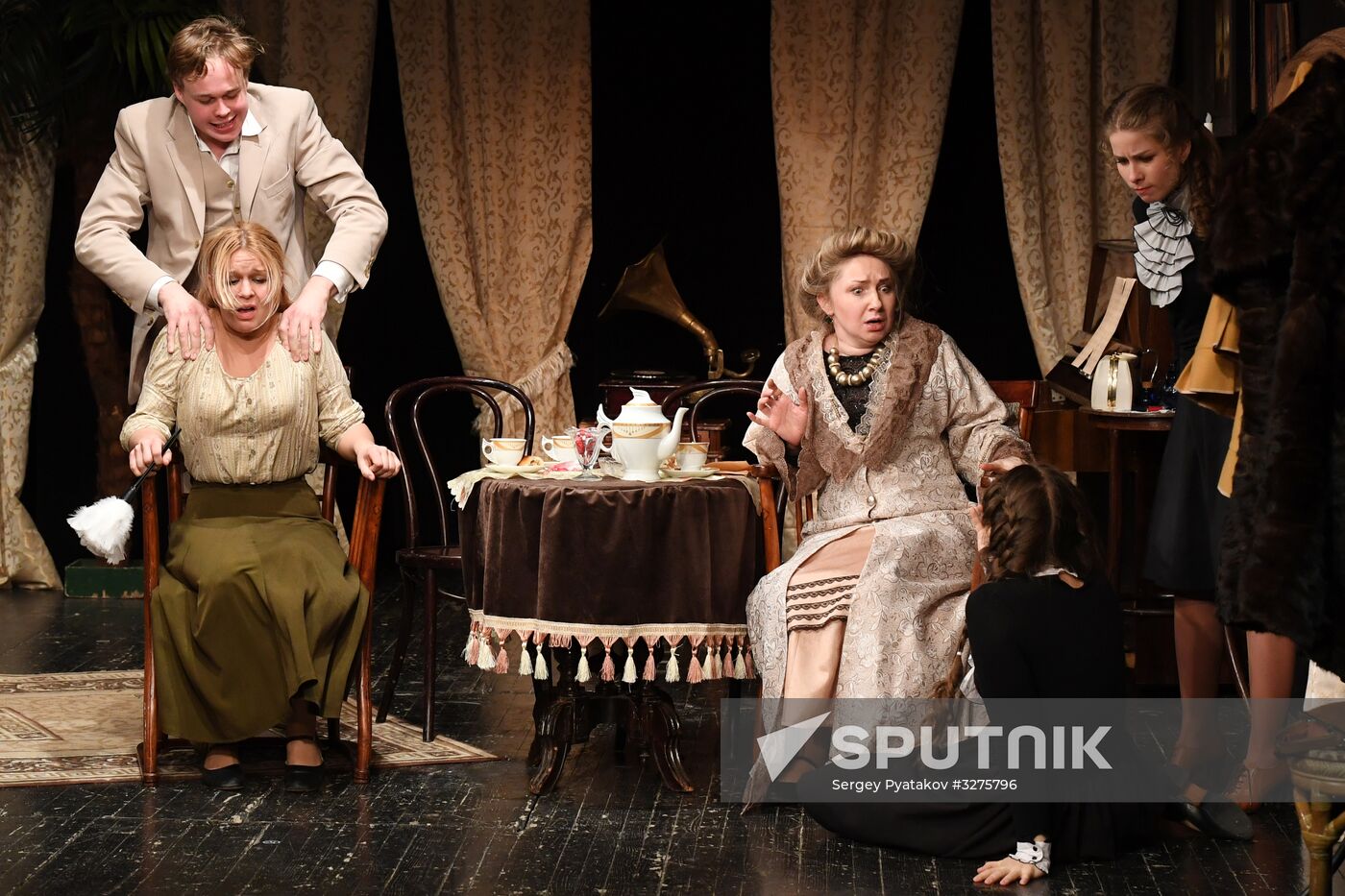 Run-through of play The Morality of Mrs. Dulska at Nikitsky Gate Theater