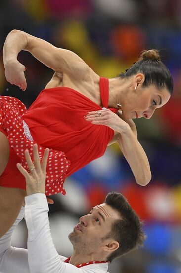 European Figure Skating Championships. Pairs' short program