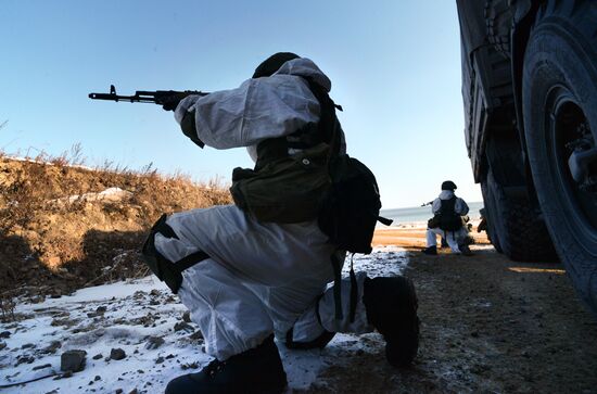 Pacific Navy detached engineering battalion holds exercise