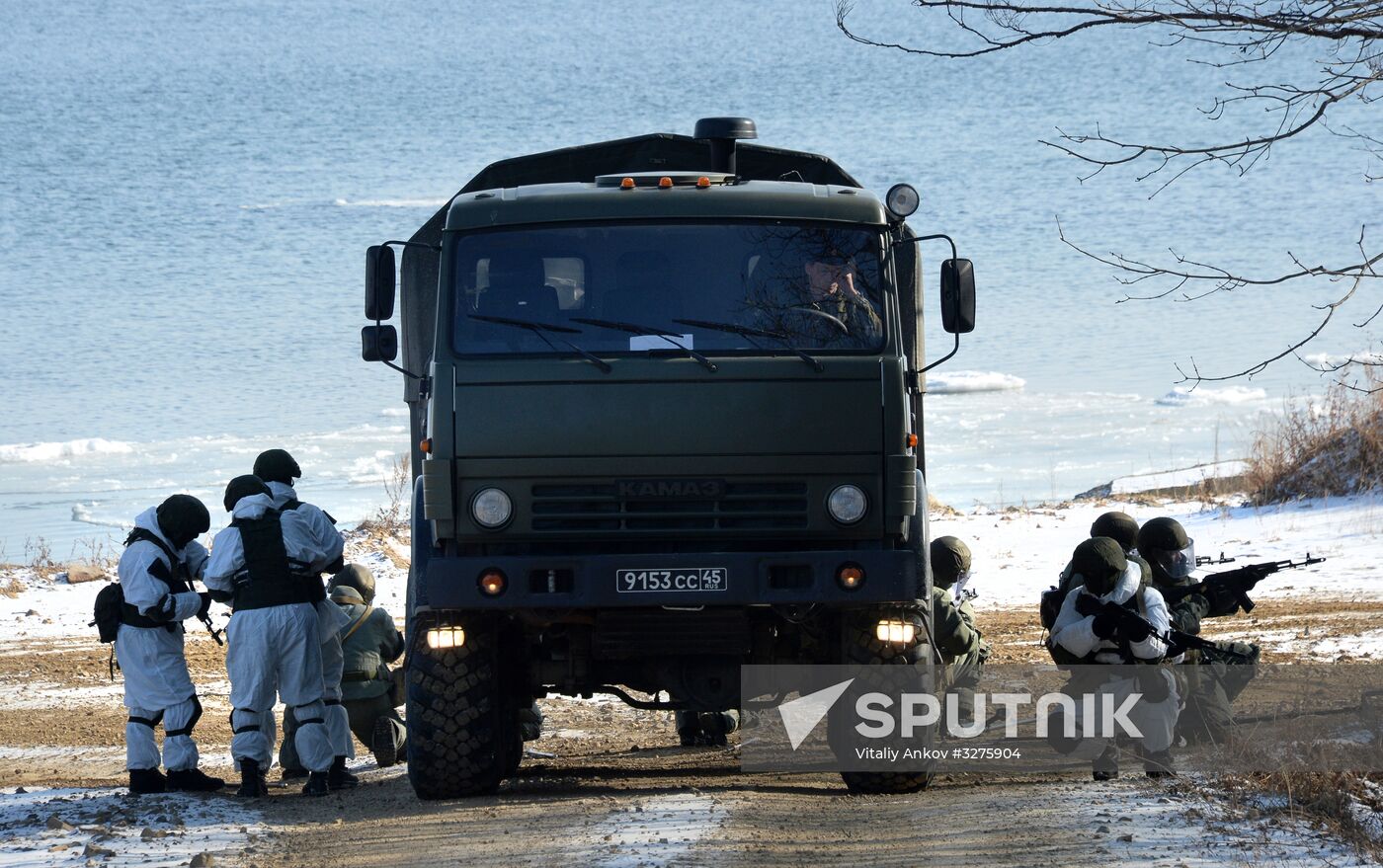 Pacific Navy detached engineering battalion holds exercise