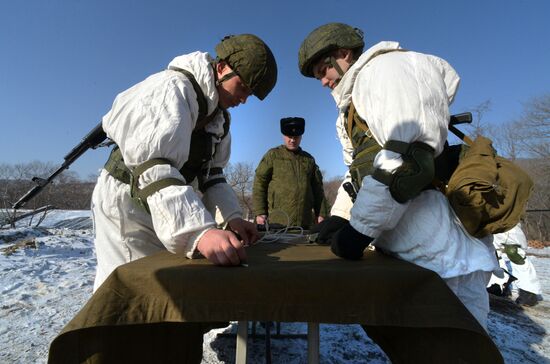 Pacific Navy detached engineering battalion holds exercise