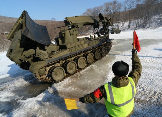 Pacific Navy detached engineering battalion holds exercise