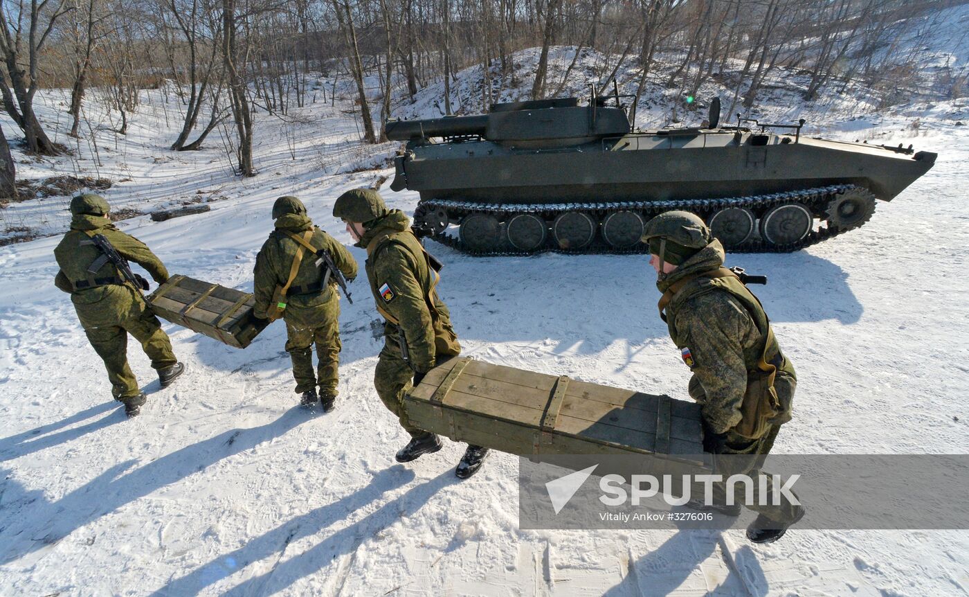 Pacific Fleet's detached combat engineers battalion exercises