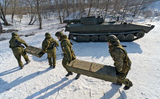 Pacific Fleet's detached combat engineers battalion exercises