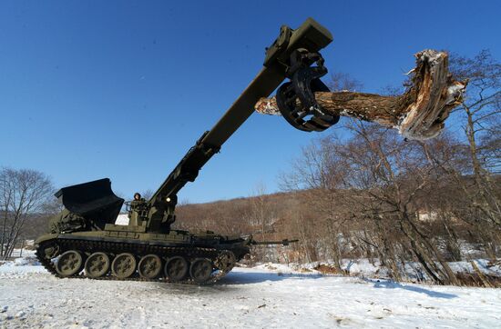 Pacific Fleet's detached combat engineer battalion exercises