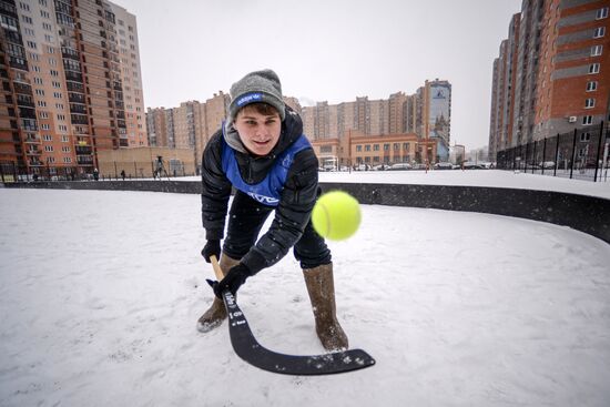 Russian Winter felt-boot bandy tournament in Leningrad Region