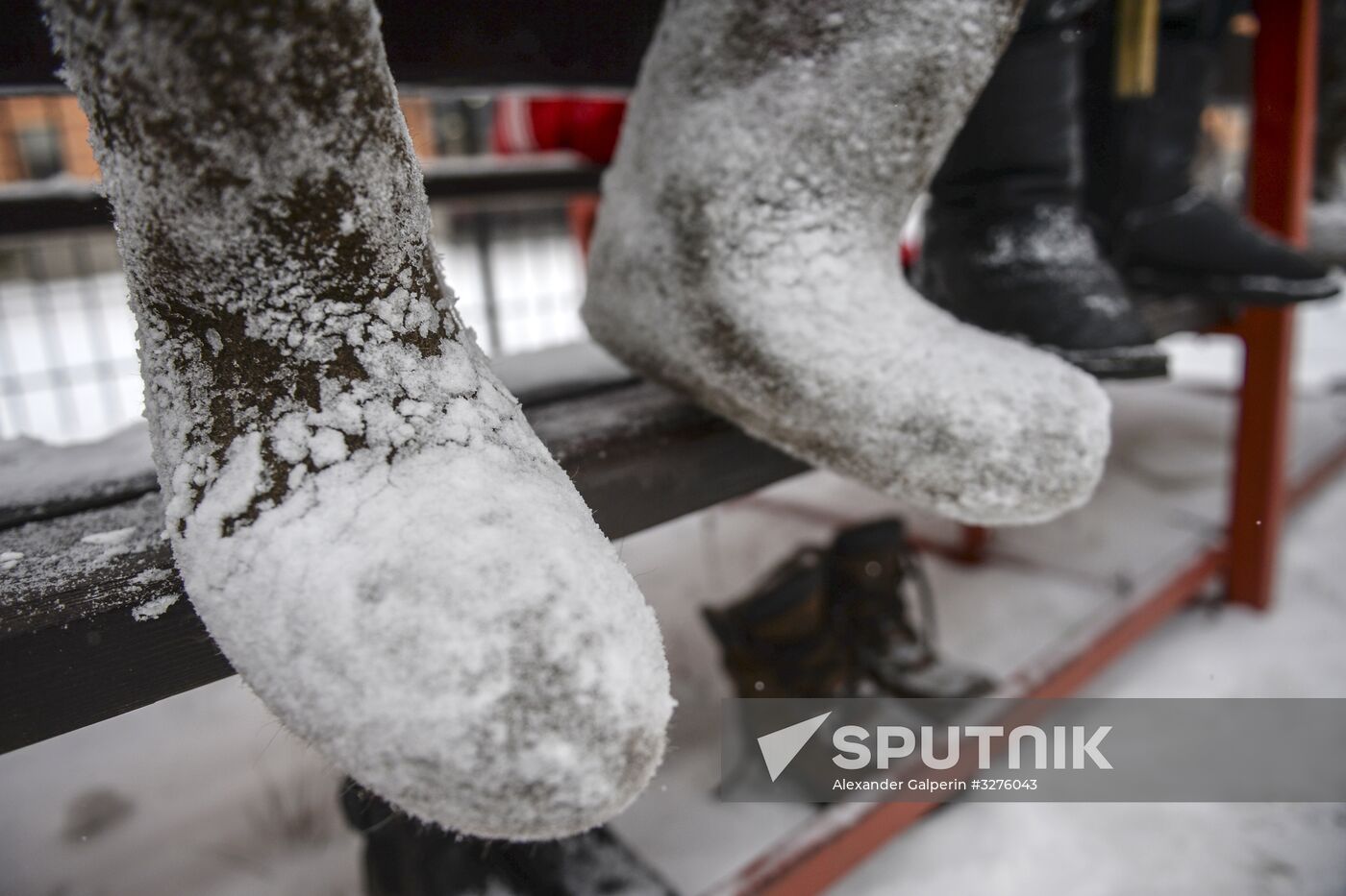 Russian Winter felt-boot bandy tournament in Leningrad Region