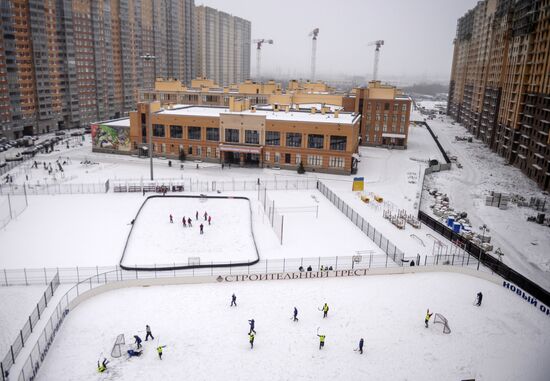 Russian Winter felt-boot bandy tournament in Leningrad Region
