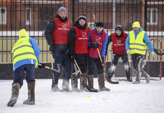Russian Winter felt-boot bandy tournament in Leningrad Region