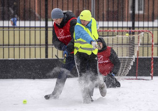 Russian Winter felt-boot bandy tournament in Leningrad Region