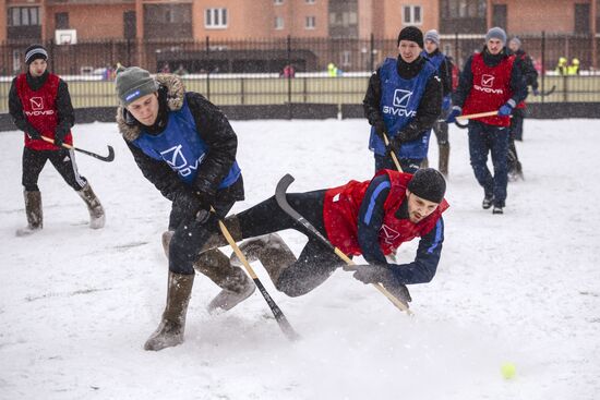 Russian Winter felt-boot bandy tournament in Leningrad Region