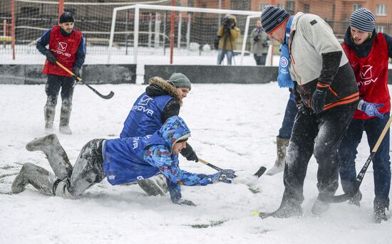 Russian Winter felt-boot bandy tournament in Leningrad Region