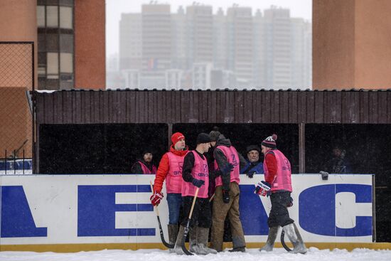 Russian Winter felt-boot bandy tournament in Leningrad Region