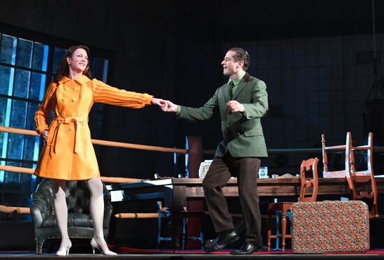Run-through of play 'Do not become a stranger' in Sovremennik Theater
