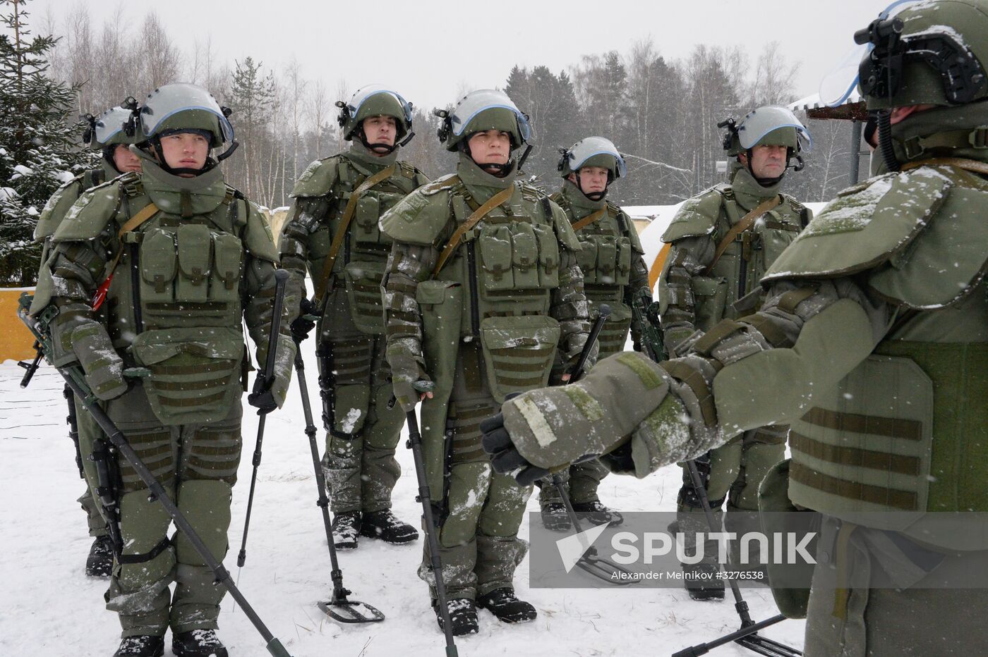 De-mining exercise at Engineer Troops Training Center