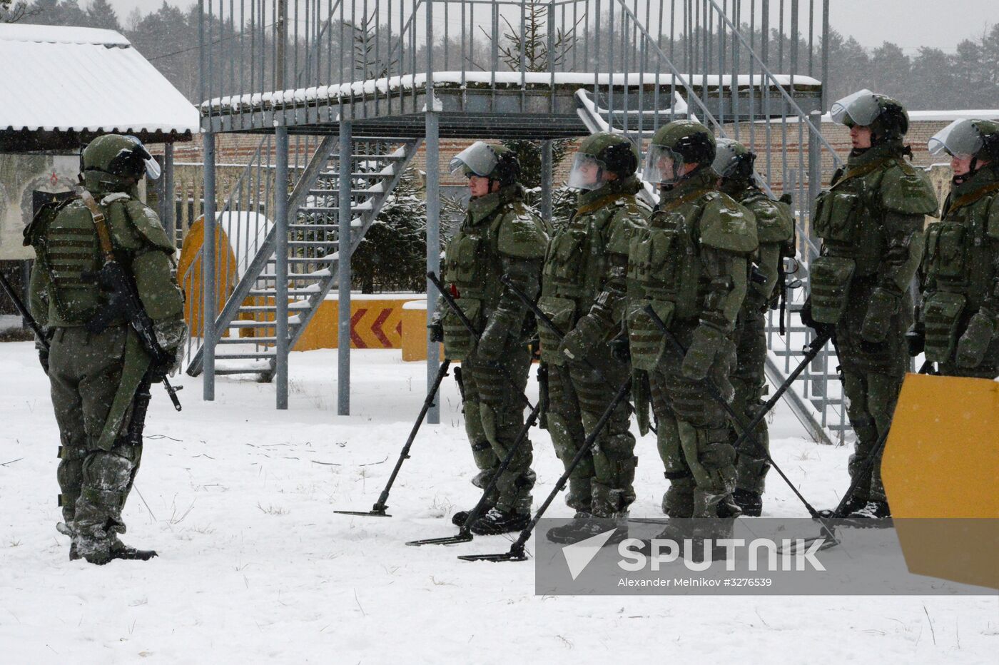 De-mining exercise at Engineer Troops Training Center