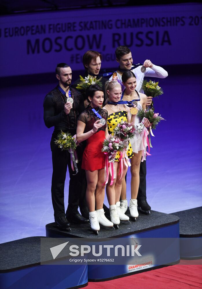 ISU European Figure Skating Championships. Pairs free skating.