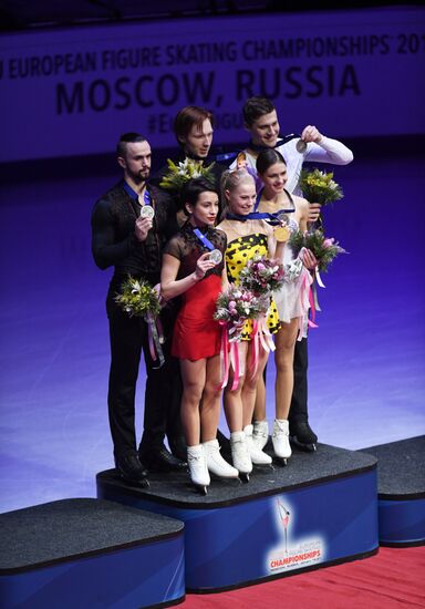 ISU European Figure Skating Championships. Pairs free skating.
