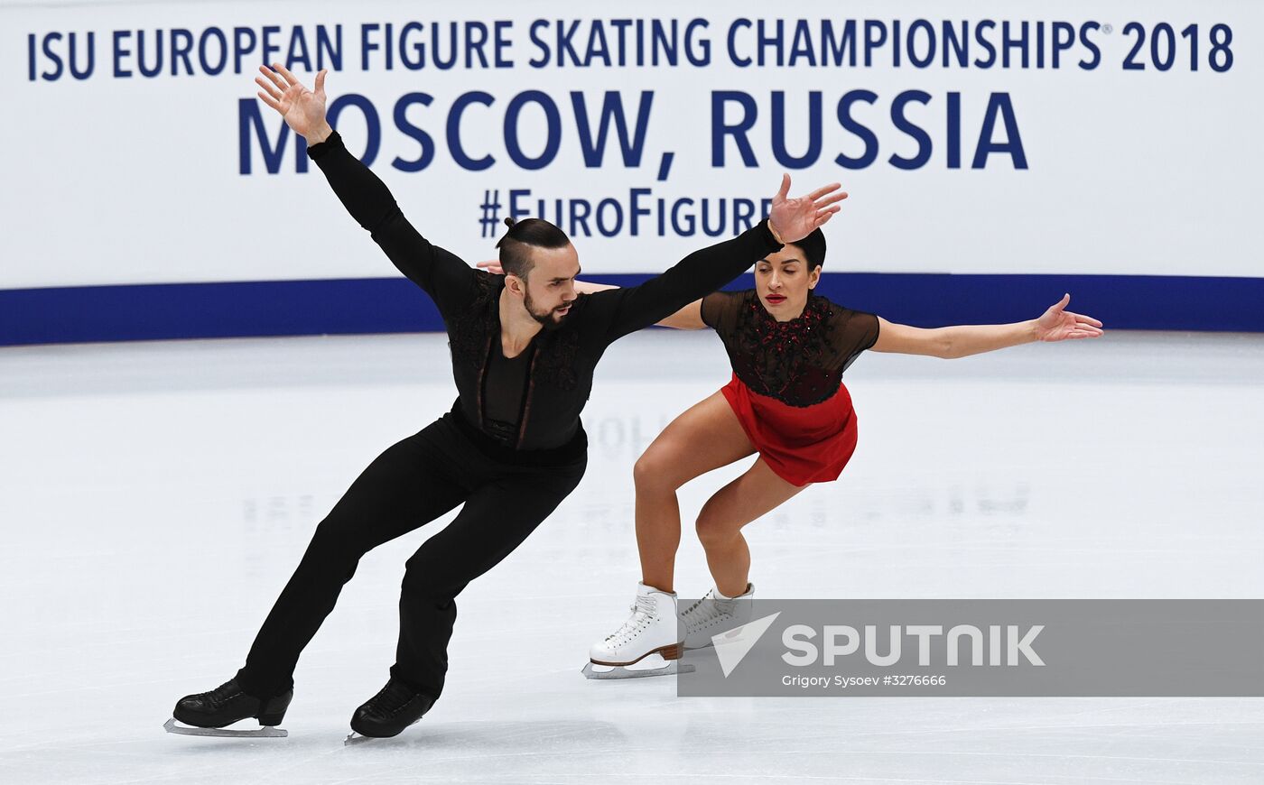 ISU European Figure Skating Championships. Pairs free skating