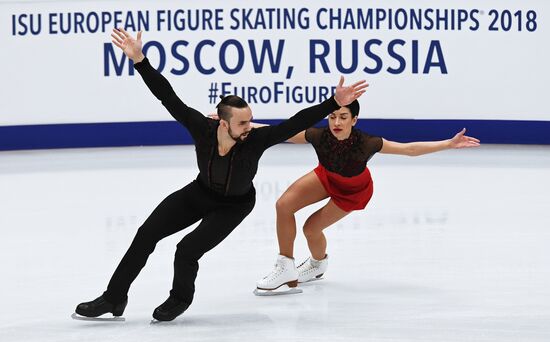 ISU European Figure Skating Championships. Pairs free skating