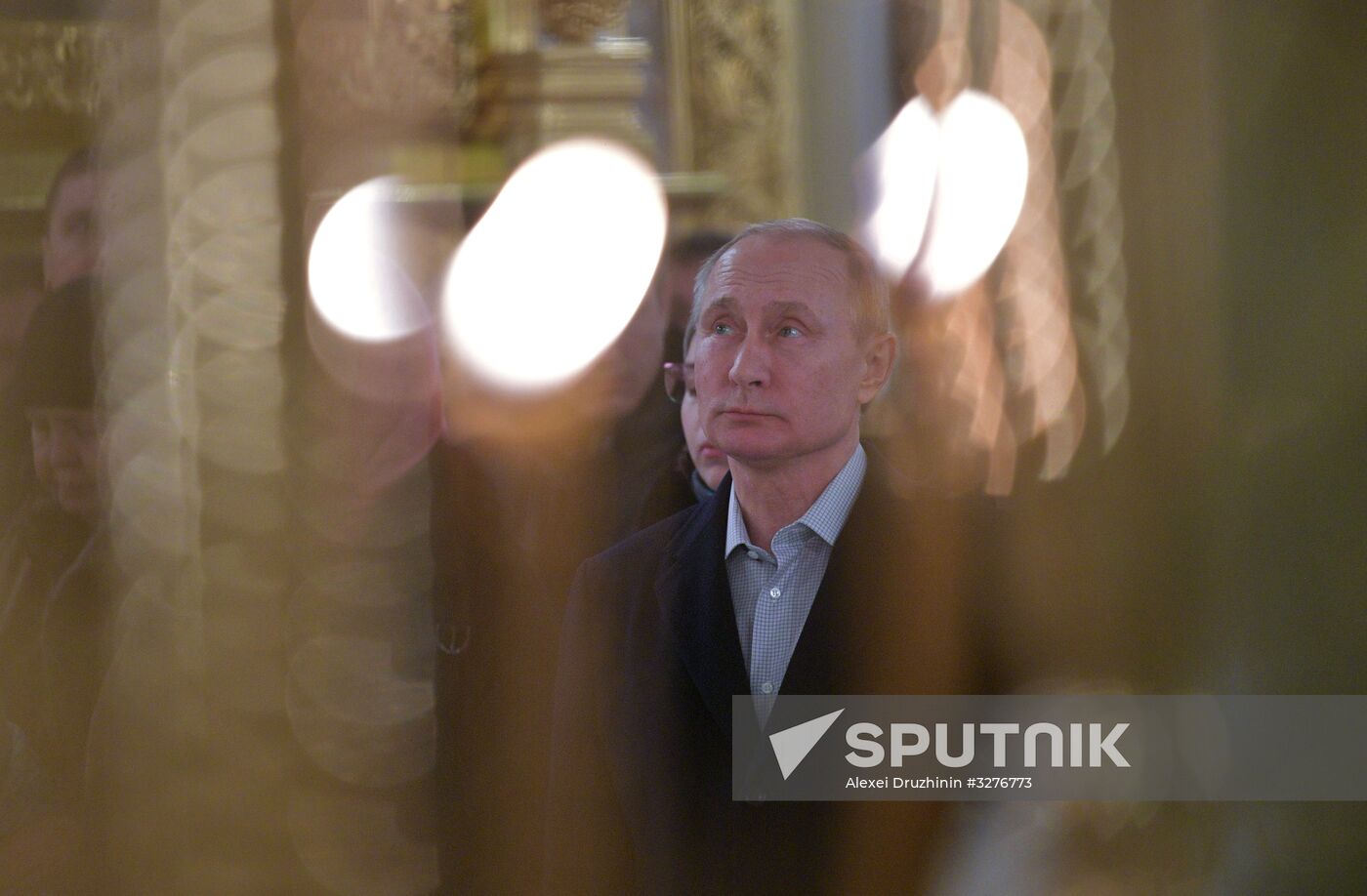 President Vladimir Putin takes part in Epiphany bathing on Lake Seliger