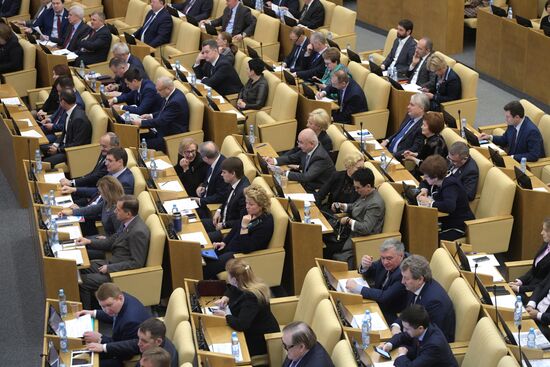 State Duma plenary meeting