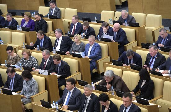 State Duma plenary meeting
