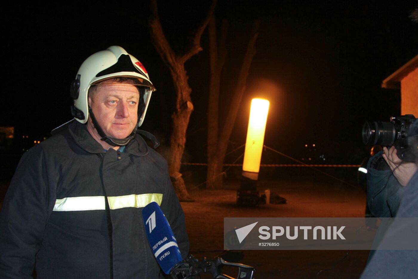 Oil pipeline accident relief in Saratov Region