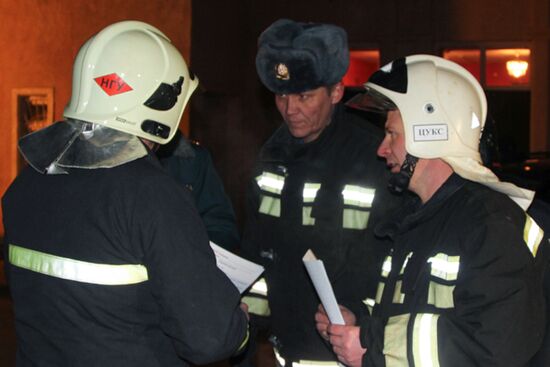 Oil pipeline accident relief in Saratov Region