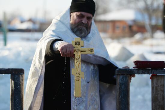 Epiphany feast in Russian cities