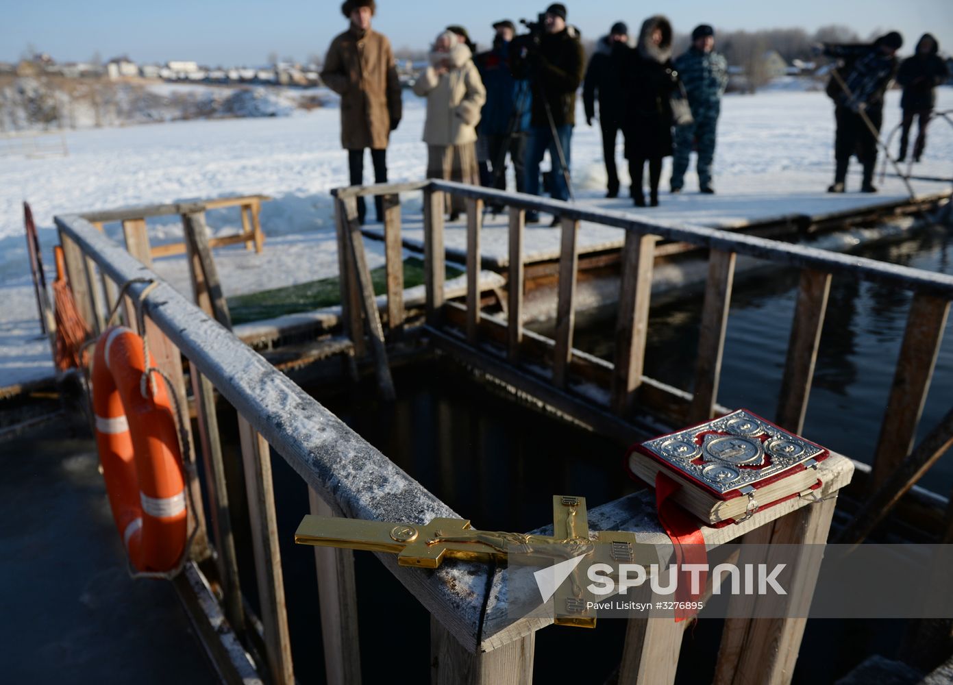 Epiphany feast in Russian cities